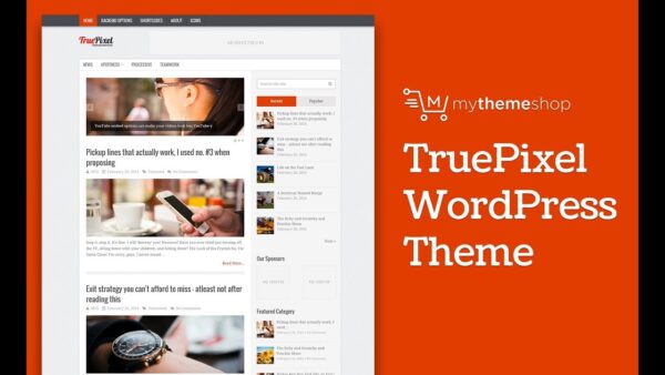 MyThemeShop TruePixel (v4.2.3) WordPress主题 - 专业响应式设计，提升网站视觉体验