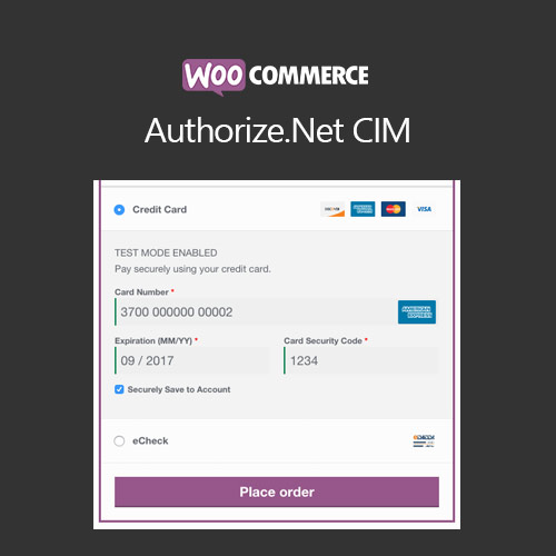 WooCommerce Authorize.net CIM (v3.10.10) - 无缝集成支付网关的电子商务解决方案