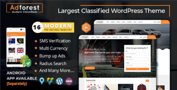 AdForest (v5.1.9) 分类广告WordPress主题 - 专业广告发布平台