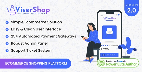 ViserShop v2.0 - 电子商务购物平台主题