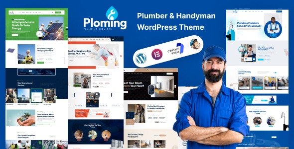 Ploming v1.0.0 Plumber & Handyman WordPress Theme - 水管工和维修工WordPress主题