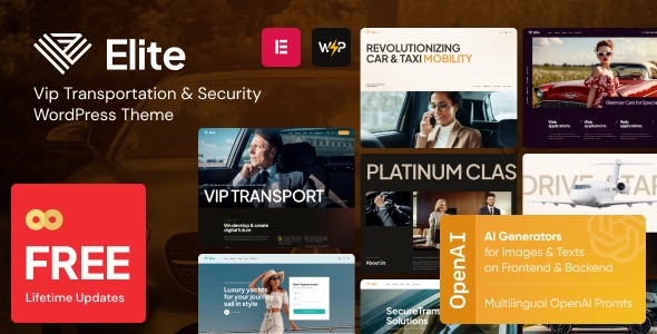 Elite v1.0 Vip Transportation & Security WordPress Theme - 精英VIP交通与安全WordPress主题