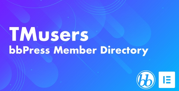 TMusers (v1.1) bbPress论坛会员目录Elementor插件