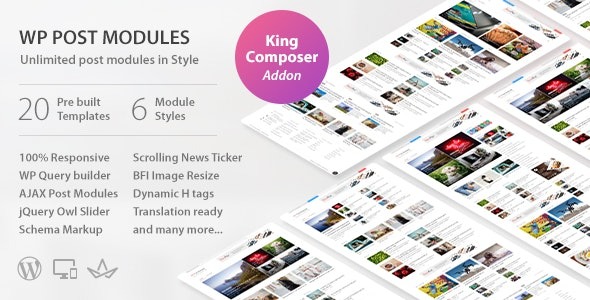 WP Post Modules for NewsPaper and Magazine Layouts v3.5.0 (Elementor Addon) - 新闻和杂志布局的WordPress文章模块