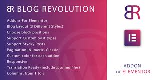 Blog Revolution for Elementor WordPress Plugin v1.0 - 为Elementor设计的博客革命WordPress插件