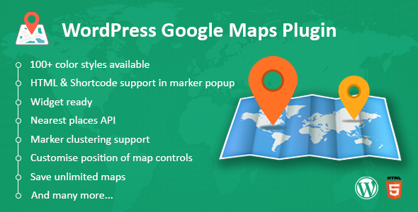 WordPress Google Maps Plugin v2.4.2 - 多语言响应式谷歌地图插件