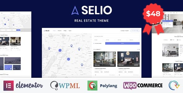 Selio (v1.9) 房地产目录WordPress主题 - 专业房产网站解决方案