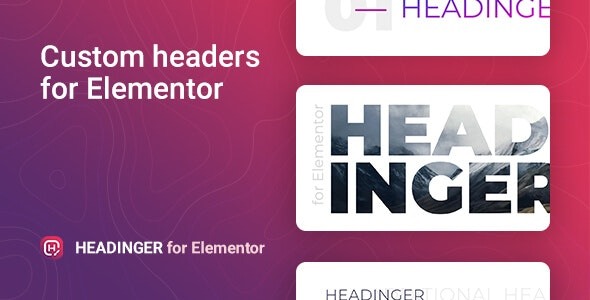 Headinger v1.1.4 - Elementor可定制标题插件
