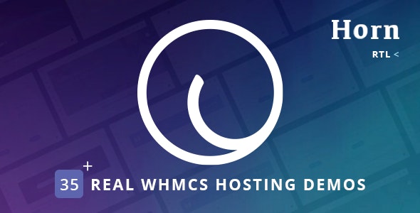 Horn v3.0 WHMCS仪表盘主机主题 - 专业WHMCS主机控制面板主题
