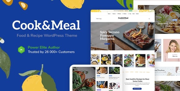 Cook&Meal (v1.2.2) 美食博客与食谱WordPress主题