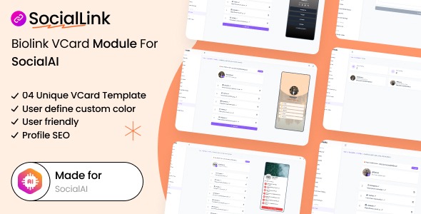 SocialLink v1.0 – 适用于SocialAI的生物链接名片模块
