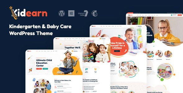 Kidearn v1.1.0 Kindergarten & Baby Care WordPress Theme - 幼儿园与婴儿护理WordPress主题