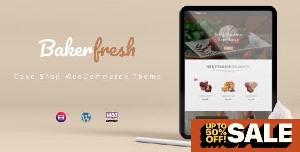 Bakerfresh (v1.0.9) 蛋糕店 WooCommerce 主题 - 专业烘焙电商解决方案
