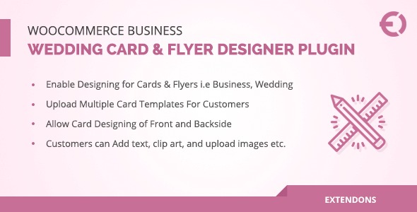 WooCommerce Business, Wedding Card & Flyer Designer Plugin v1.0.6 - 商业婚礼贺卡和传单设计插件