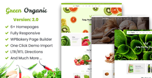 GreenOrganic v2.4 Organic & Bakery WordPress主题 - 有机商店与面包店电商模板