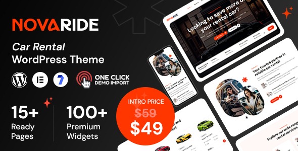 Novaride v1.0.3 Car Rental WordPress Theme - 汽车租赁WordPress主题