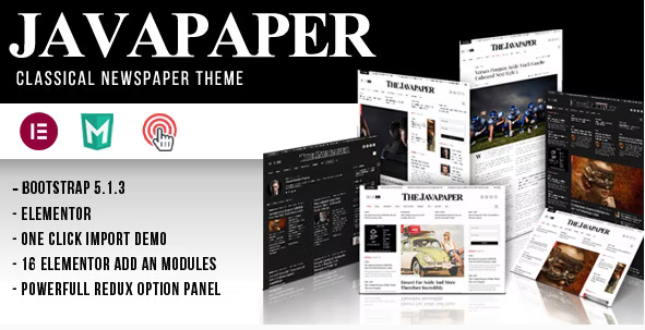 Javapaper v1.7.0 经典报纸主题 - 专业新闻网站WordPress主题