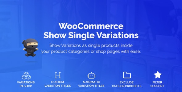 WooCommerce Show Variations as Single Products (v1.4.6) - 将WooCommerce变体显示为独立产品
