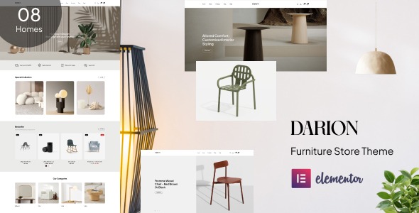 Darion v1.0.9 家具商店WordPress主题 - 现代家具电商网站模板