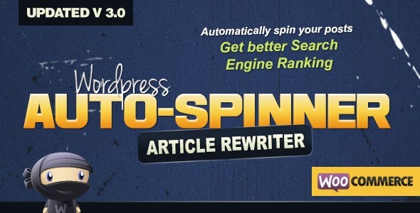 WordPress Auto Spinner v3.25.0 Articles Rewriter - 文章自动重写工具