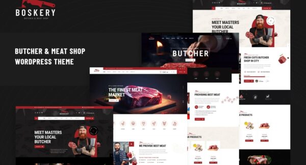 Boskery v1.0.1 肉铺和肉类商店WordPress主题