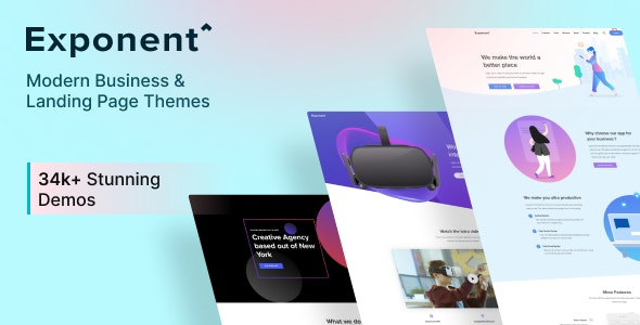 Exponent (v1.3.0.8) 现代多用途企业WordPress主题