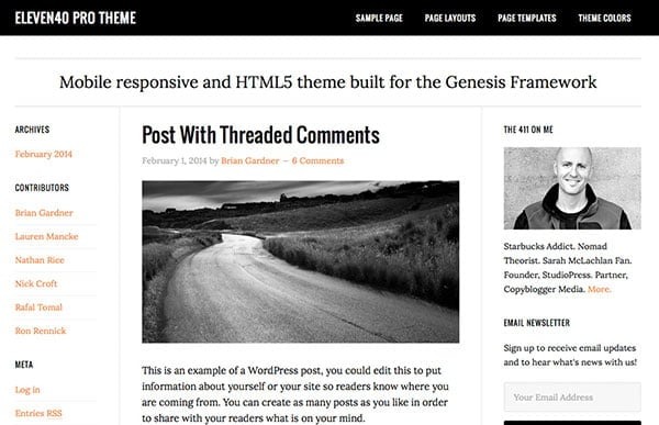 StudioPress eleven40 Pro v2.2.3 Genesis WordPress主题 - 专业响应式网站设计