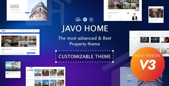 Javo Home (3.2.1) 房地产物业WordPress主题 - 专业房产网站解决方案