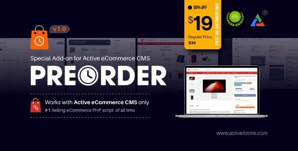 Active eCommerce Preorder Add-on v1.0 - 电子商务预购插件