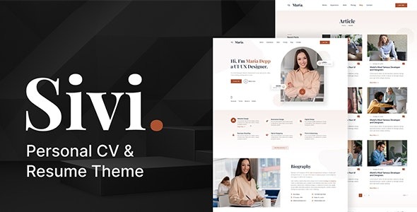 Sivi v1.4 Personal CV/Resume Theme - 个人简历WordPress主题