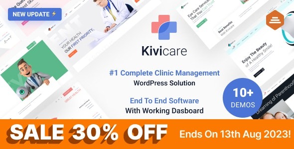 KiviCare v1.4.1 诊所和患者管理HTML模板 - 专业医疗管理系统