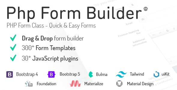 PHP Form Builder v6.1 - 强大的PHP表单构建工具