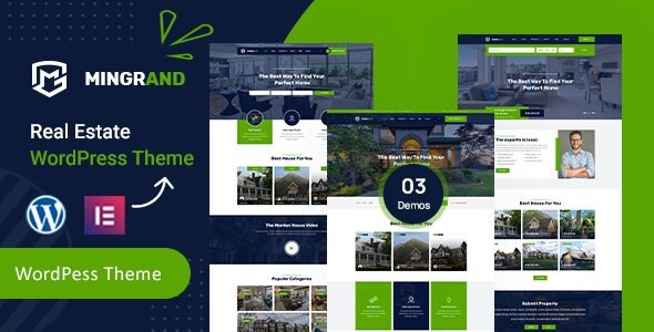 Mingrand (v1.0.2) 房地产WordPress主题 - 专业房产网站设计