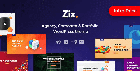 Zix (v1.1.5) 数字机构和多功能WordPress主题