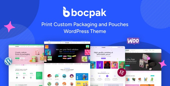 Bocpak (v1.1.2) 打印定制包装和袋子WordPress主题