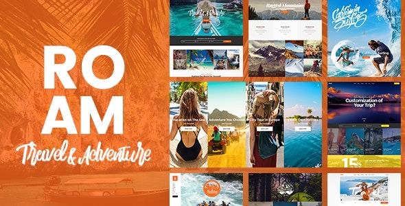 Roam (v2.1) 旅游与观光WordPress主题 - 冒险旅行网站设计