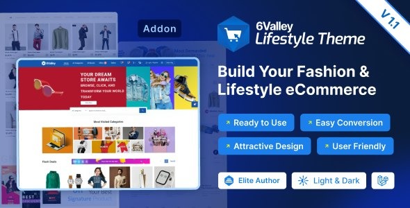 6Valley Lifestyle Theme Addon v2.0 - 多功能WordPress主题扩展插件