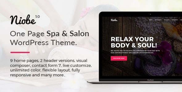 Niobe v1.2.8 Spa & Salon WordPress Theme - 水疗与沙龙专业WordPress主题