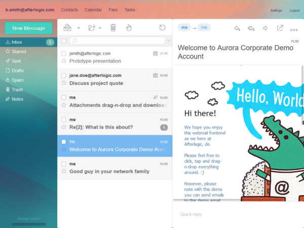 Afterlogic Aurora Corporate (v9.8.1) 企业及服务提供商的群件系统