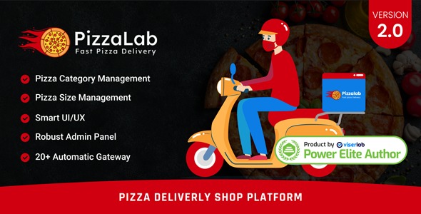 PizzaLab v2.0 Pizza Delivery Shop Platform - 披萨外卖店铺平台