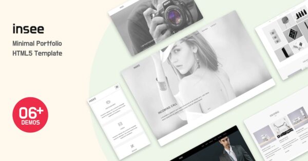 Insee – 极简作品集HTML模板（Minimal Portfolio HTML Template）