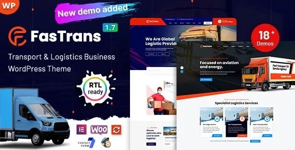 Fastrans 1.7 开心版 - 物流仓储快递行业网站WordPress主题