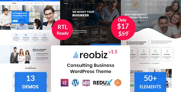 Reobiz 4.8.9 - 咨询业务WordPress主题