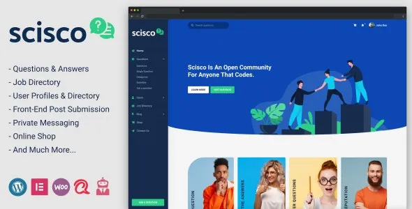 Scisco v1.5.2 问答社区WordPress主题 - 专业问答平台解决方案