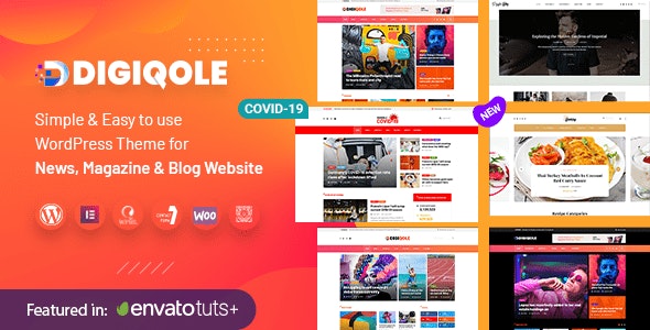 Digiqole 2.1.4 开心版 - 新闻资讯杂志网站WordPress主题