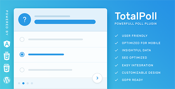 TotalPoll Pro 4.8.5 开心版 - 响应式WordPress轮询插件