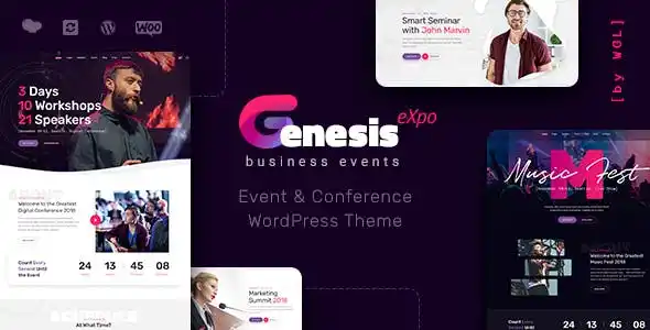 GenesisExpo 1.4.5 - 商业活动&会议WordPress主题