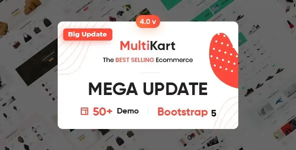 Multikart (v3.3.6) React 电子商务模板 - 响应式设计，高效购物体验