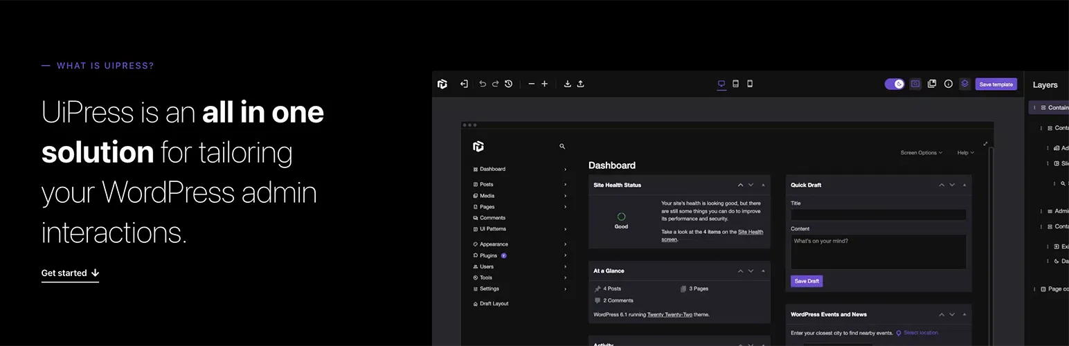 UiPress Pro v3.4.02 (原Admin 2020) - WordPress后台管理优化插件