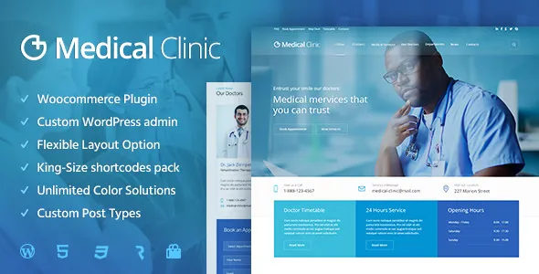 Medical Clinic 1.3.0 - 医院门诊医疗健康网站WordPress主题
